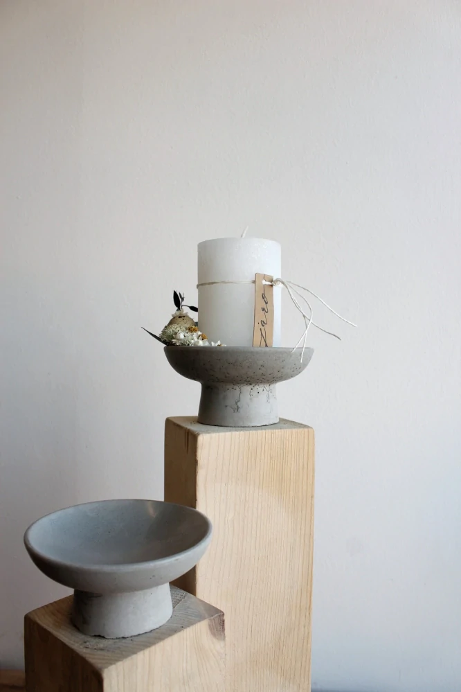 Dekorační betonový podnos 