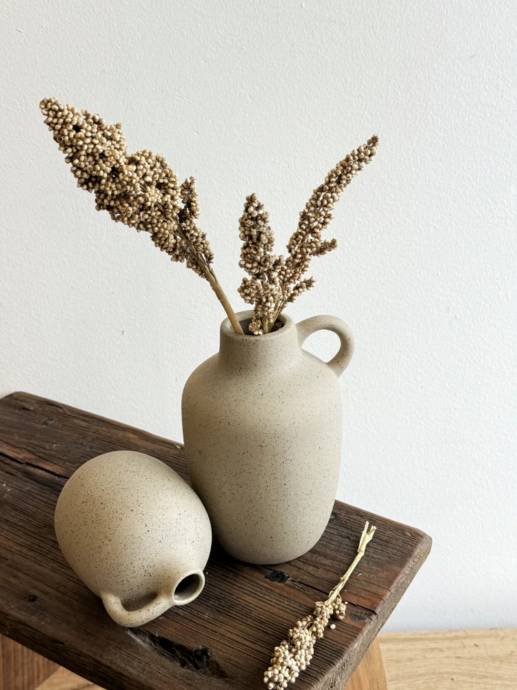 Keramická váza - hnědá 