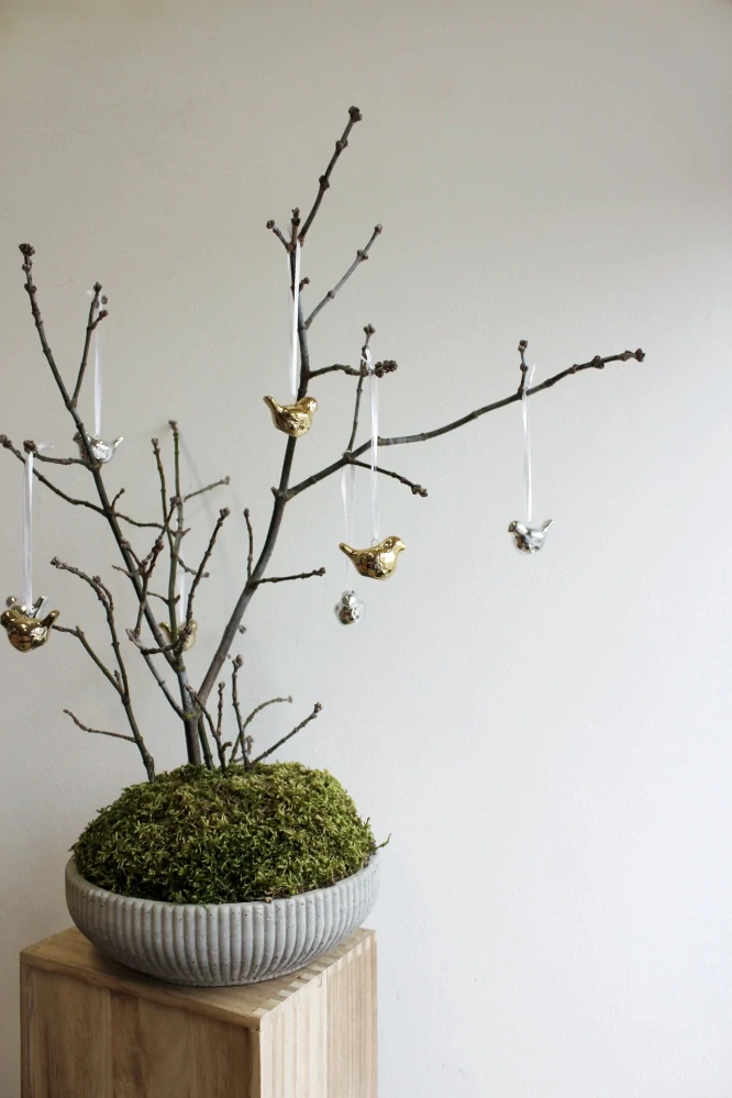 Keramický závěsný ptáček 