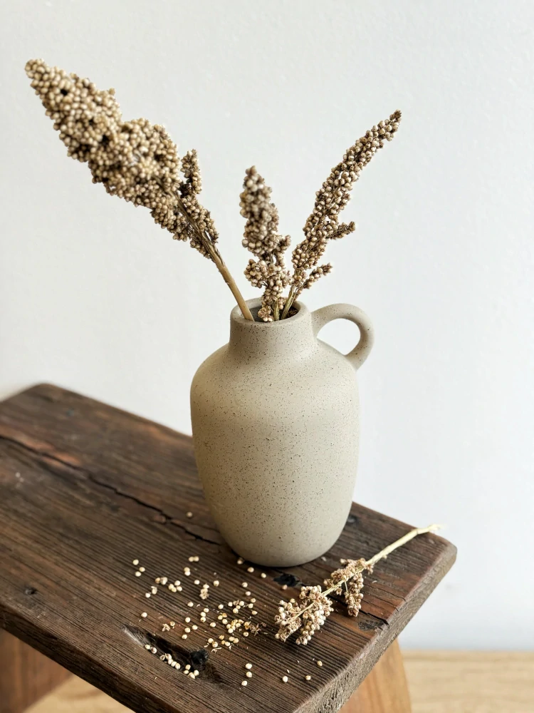 Keramická váza - hnědá 