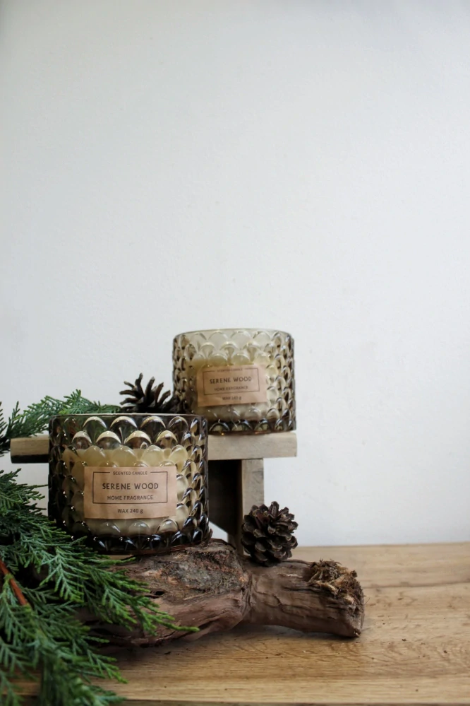 Vonná svíčka ve skle "hnědá"