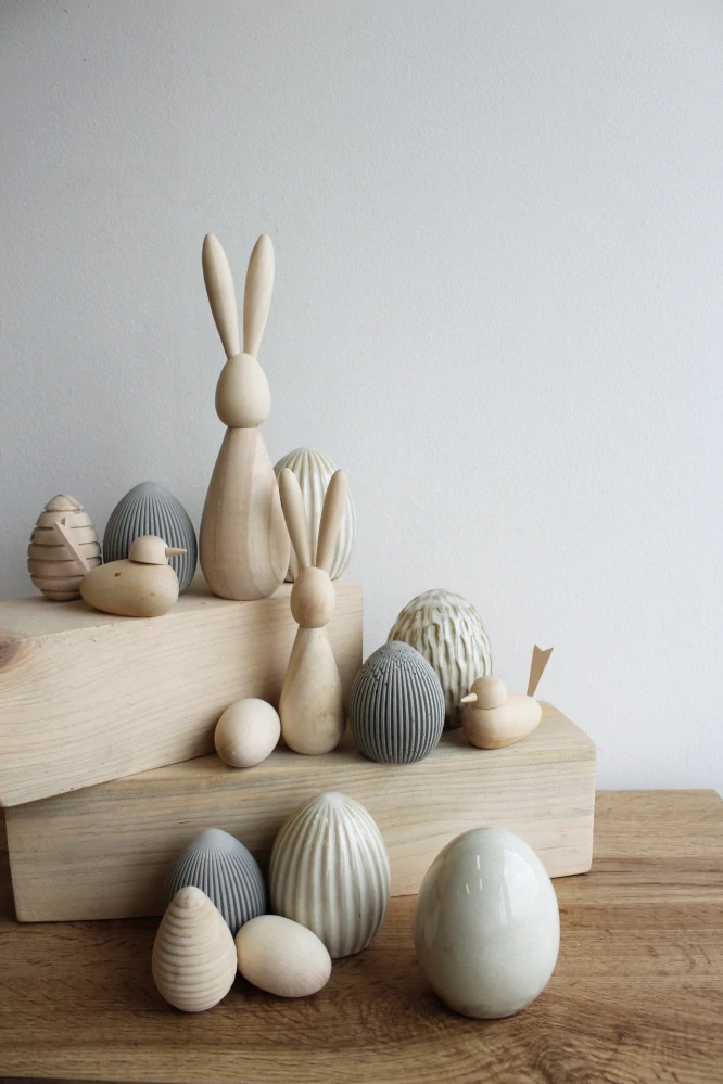 Minimalistické porcelánové vejce