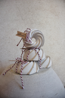 Adventní betonová sada stojánků na svíčky 