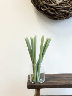 Tenká svíčka - zelená (30 x 1,3 cm) 