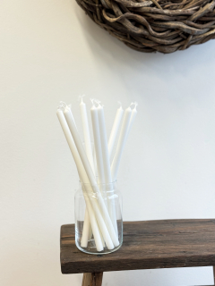 Tenká svíčka - bílá (30 x 1,3 cm) 