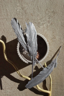 Stříbrné peří 12 ks