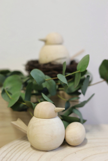 Dřevěný ptáček #1