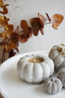 Stojánek na čajovou svíčku "Dýně"